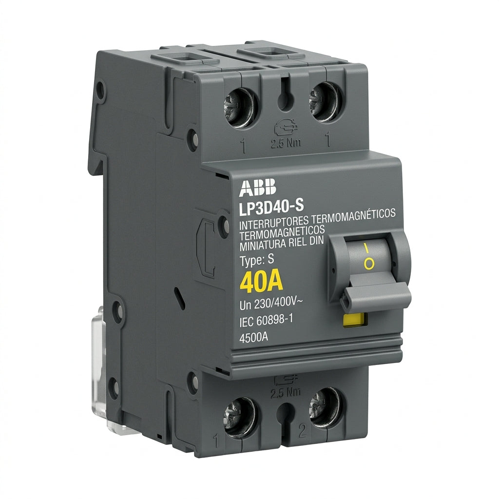 ABB LP3D40-S INTERRUPTORES TERMOMAGNETICOS MINIATURA RIEL DIN