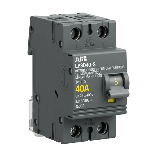 ABB LP3D40-S INTERRUPTORES TERMOMAGNETICOS MINIATURA RIEL DIN