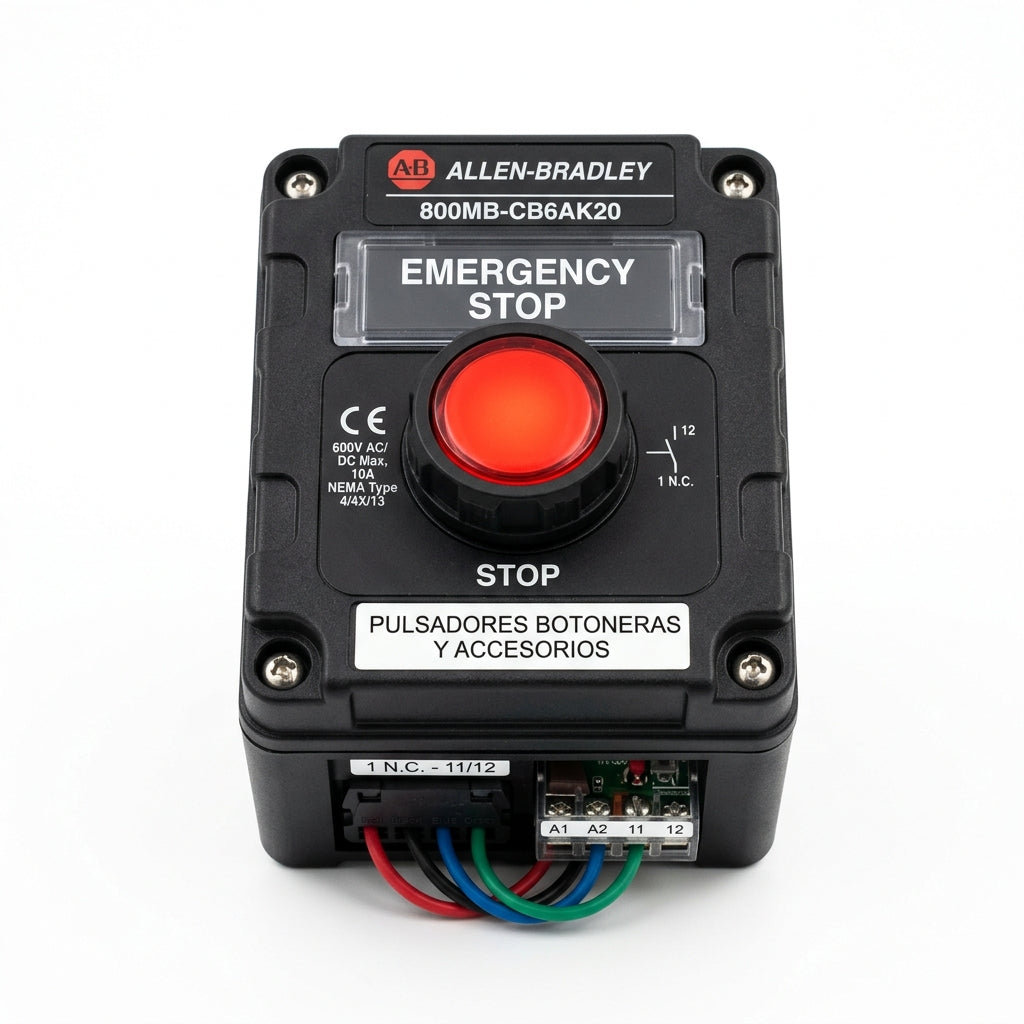 ALLEN-BRADLEY 800MB-CB6AK20 BOTONES PULSADORES BOTONERAS Y ACCESORIOS