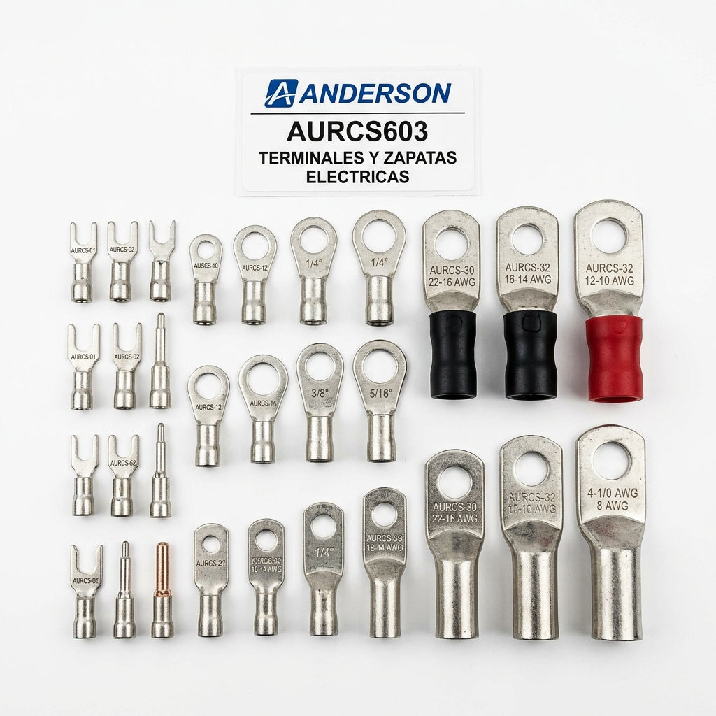 ANDERSON AURCS603 TERMINALES Y ZAPATAS ELECTRICAS