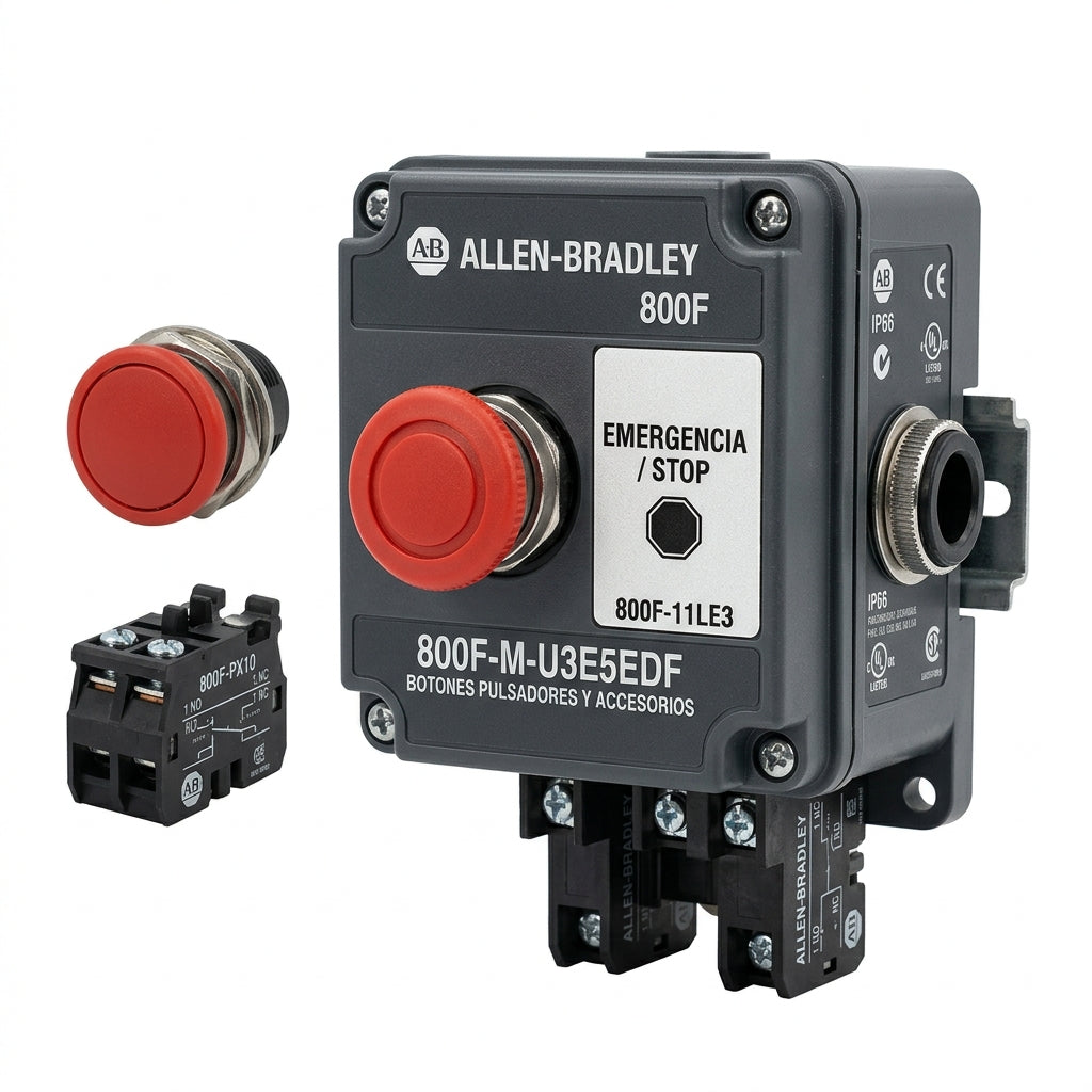 ALLEN-BRADLEY 800F-M-U3E5EDF BOTONES PULSADORES BOTONERAS Y ACCESORIOS
