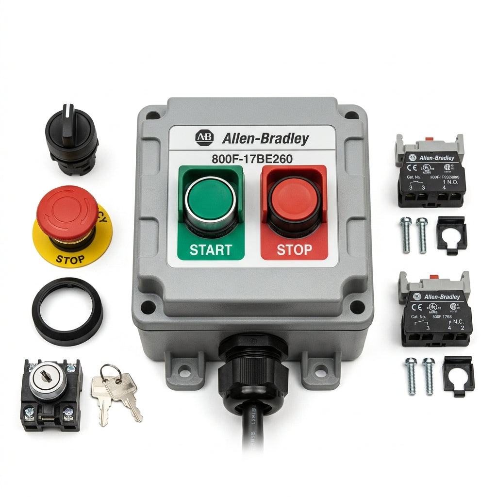 ALLEN-BRADLEY 800F-17BE260 BOTONES PULSADORES BOTONERAS Y ACCESORIOS