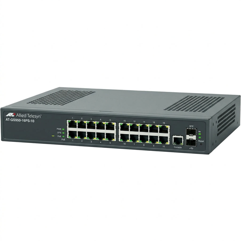 ALLIED-TELESYN AT-GS950-16PS-10 ACCESS POINTS- GATEWAYS-MODEMS-SWITCHES-ROUTERS