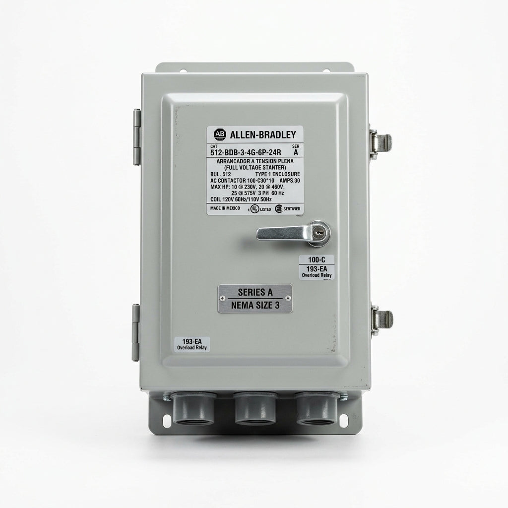 ALLEN-BRADLEY 512-BDB-3-4G-6P-24R ARRANCADORES A TENSION PLENA