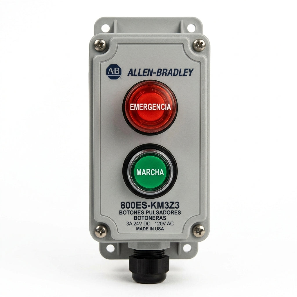 ALLEN-BRADLEY 800ES-KM3Z3 BOTONES PULSADORES BOTONERAS