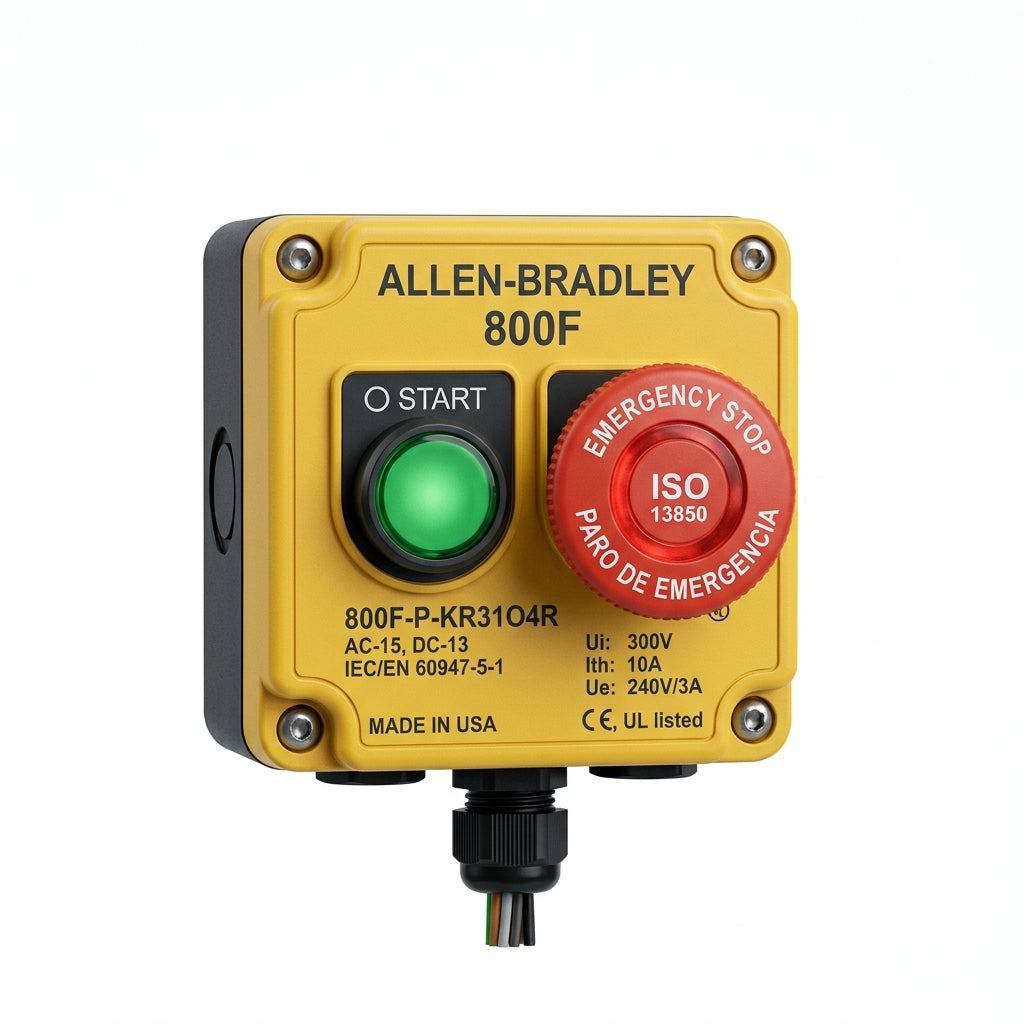 ALLEN-BRADLEY 800F-P-KR31O4R BOTONES PULSADORES BOTONERAS Y ACCESORIOS