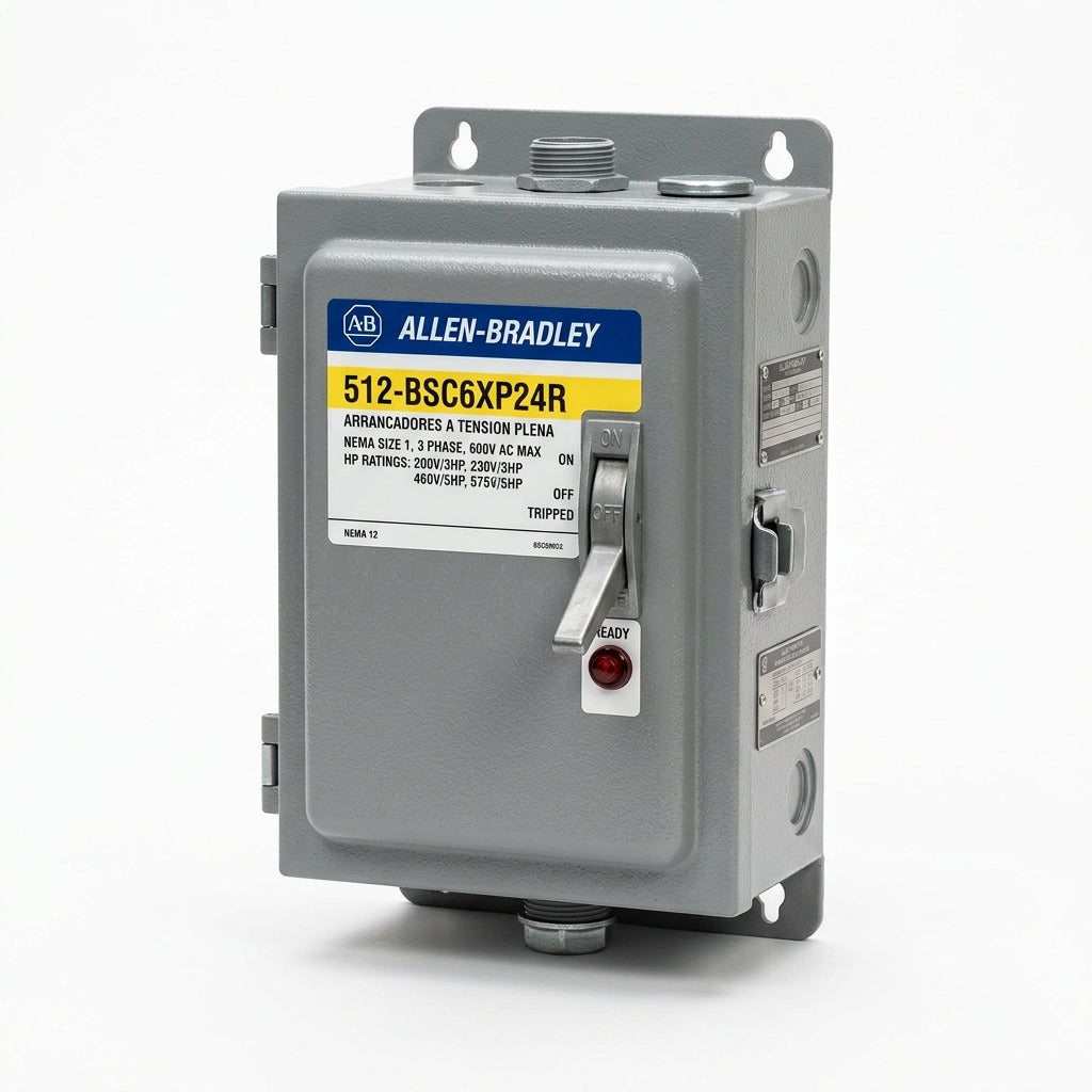 ALLEN-BRADLEY 512-BSC6XP24R ARRANCADORES A TENSION PLENA