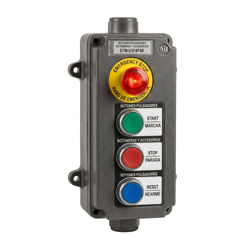 ALLEN-BRADLEY D7M-U3F4F4B BOTONES PULSADORES BOTONERAS Y ACCESORIOS