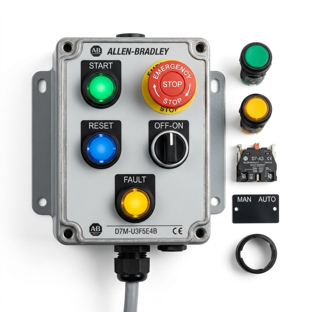 ALLEN-BRADLEY D7M-U3F5E4B BOTONES PULSADORES BOTONERAS Y ACCESORIOS
