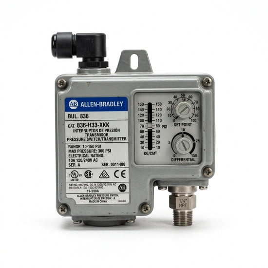 ALLEN-BRADLEY 836-H33-XKK INTERRUPTORES-TRANSMISORES DE PRESION (PRESOSTATO)