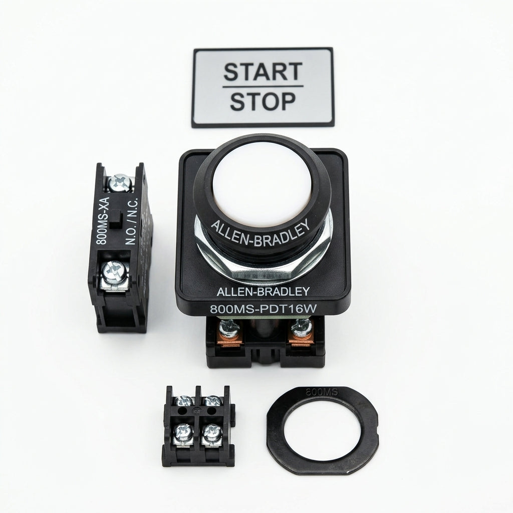 ALLEN-BRADLEY 800MS-PDT16W BOTONES PULSADORES BOTONERAS Y ACCESORIOS