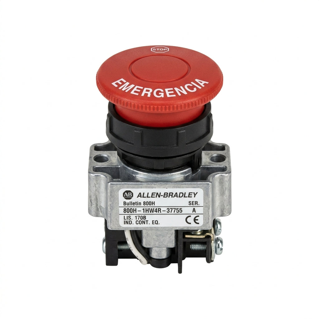 ALLEN-BRADLEY 800H-1HW4R-37755 BOTONES PULSADORES BOTONERAS Y ACCESORIOS