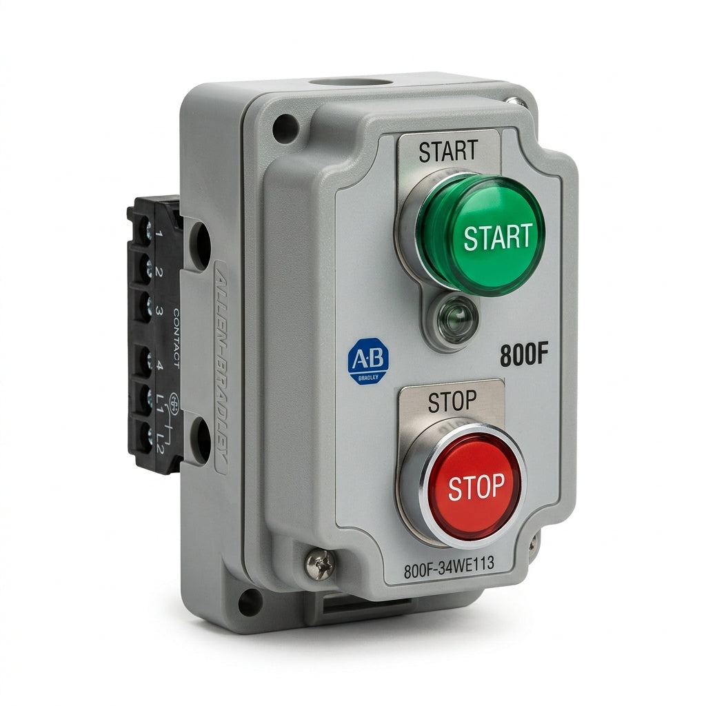 ALLEN-BRADLEY 800F-34WE113 BOTONES PULSADORES BOTONERAS Y ACCESORIOS