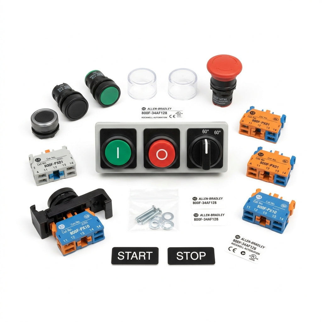 ALLEN-BRADLEY 800F-34AF128 BOTONES PULSADORES BOTONERAS Y ACCESORIOS