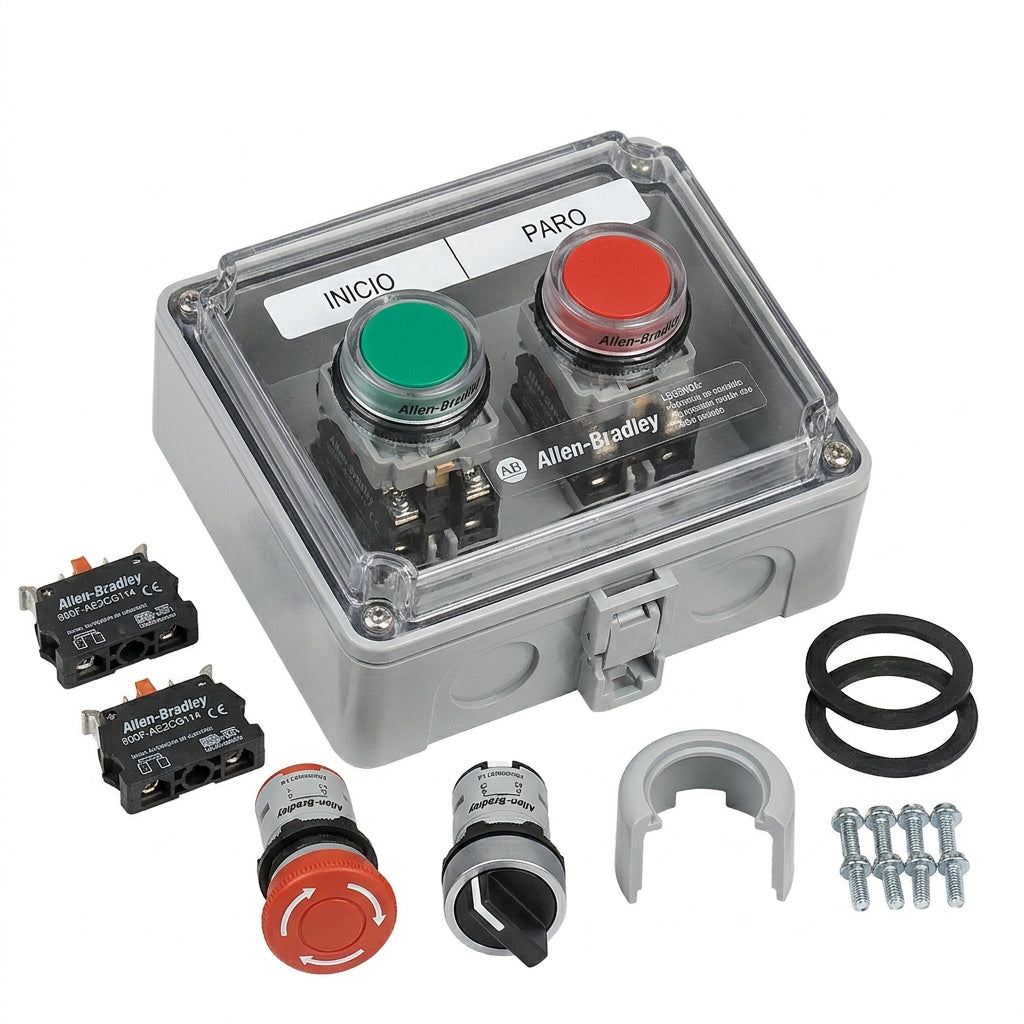 ALLEN-BRADLEY 800F-AE2CG114 BOTONES PULSADORES BOTONERAS Y ACCESORIOS